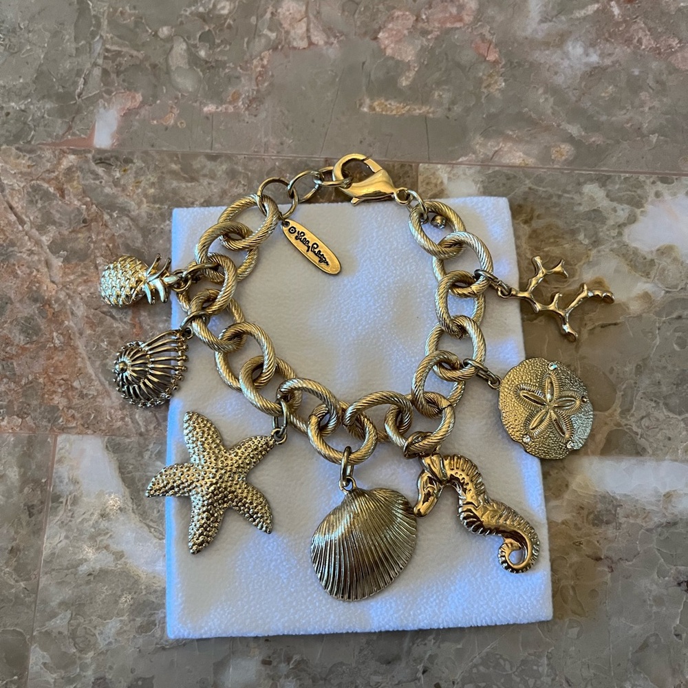 Lilly Pulitzer x Target Gold Charm Bracelet